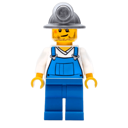 Фигурка Lego City Construction 973pb0649 Miner Crooked Smile and Scar cty0310 Б/У Нормальный - Retromagaz