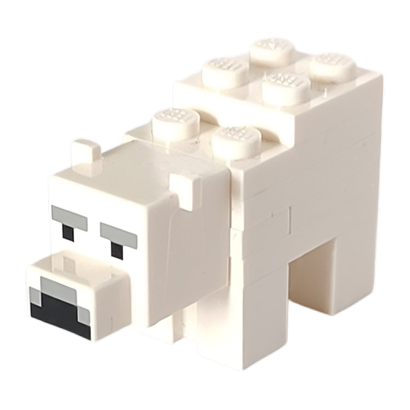Фігурка Lego Minecraft Polar Bear Baby Cub Brick Built Games minebear01 Б/У - Retromagaz