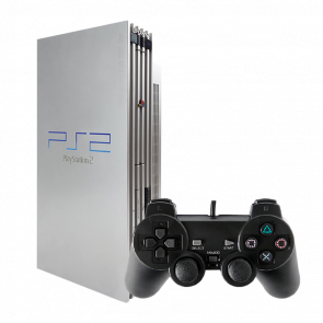 Набор Консоль Sony PlayStation 2 Limited Edition Europe Silver Б/У + Геймпад Проводной RMC Black Новый Набор Консоль Sony PlayStation 2 Limited Edition Europe Silver Б/У + Геймпад Проводной RMC Black Новый - Retromagaz