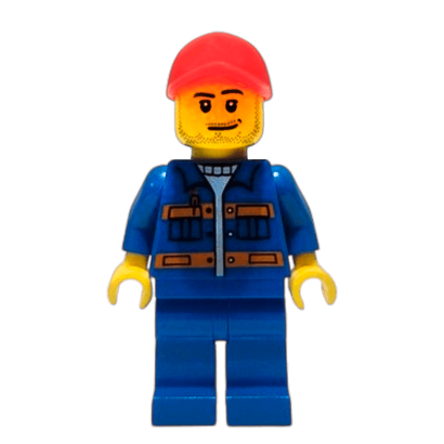 Фігурка Lego 973pb0551 Red Cap with Hole City Construction cty0807 1 Б/У - Retromagaz