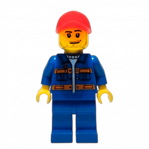 Фигурка Lego City Construction 973pb0551 Red Cap with Hole cty0807 1 1шт Б/У Хороший - Retromagaz