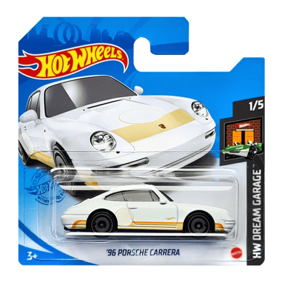 Машинка Базовая Hot Wheels '96 Porsche Carrera Dream Garage 1:64 GRY11 White - Retromagaz