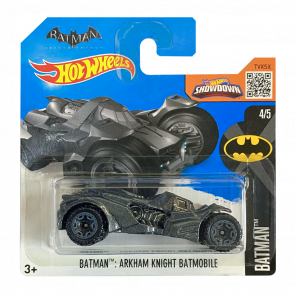 Машинка Базовая Hot Wheels Batman: Arkham Knight Batmobile Batman 1:64 DHT18 Dark Grey