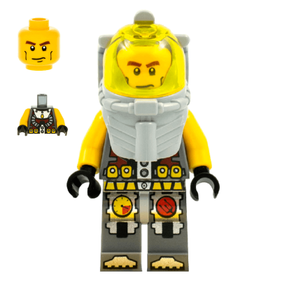 Фигурка Lego Axel Trans-Yellow Visor Adventure Atlantis atl016 1 Б/У - Retromagaz