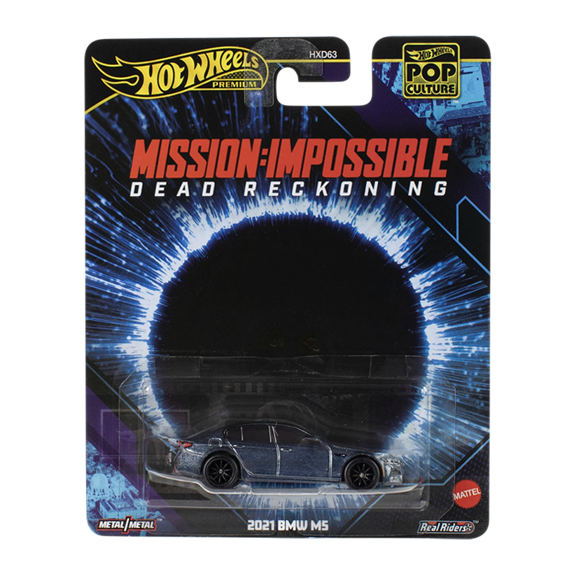 Машинка Premium Hot Wheels 2021 BMW M5 F90 Mission Impossible: Dead Reckoning Pop Culture 1:64 JBL58 Black - Retromagaz