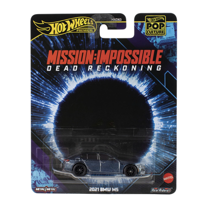 Машинка Premium Hot Wheels 2021 BMW M5 Pop Culture 1:64 JBL58 Black - Retromagaz