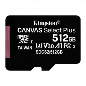 Карта Пам'яті Kingston Canvas Select Plus UHS-I U3 V30 A1 + SD Adapter 512GB - Retromagaz