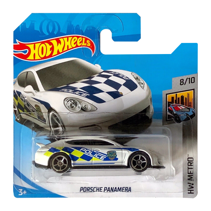 Машинка Базовая Hot Wheels Porsche Porsche Panamera Police Metro 1:64 FJW87 White - Retromagaz