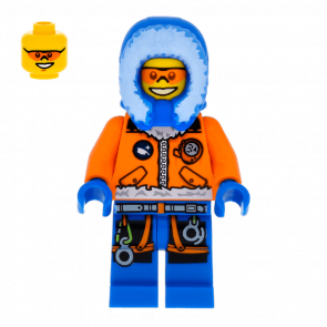Фігурка Lego City Arctic 973pb1683 Explorer Male with Orange Goggles cty0492 1шт Б/У Хороший