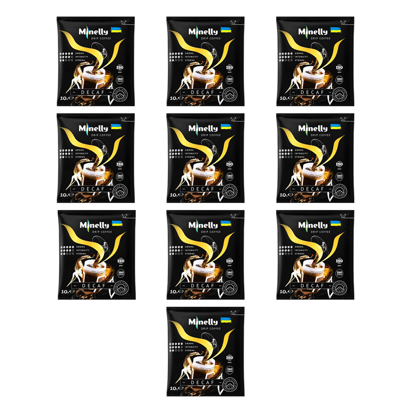 Набор Дрип-кофе 10шт Minelly Colombia Decaf 10g - Retromagaz