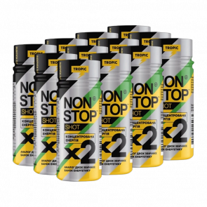 Набір Напій Енергетичний 12шт Non Stop Shot Tropic 60ml - Retromagaz