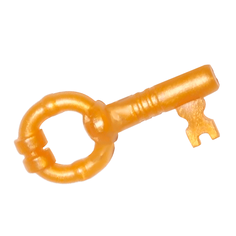 Інше 4шт Lego Key 40359a 40236a 6022033 Pearl Gold Б/У - Retromagaz