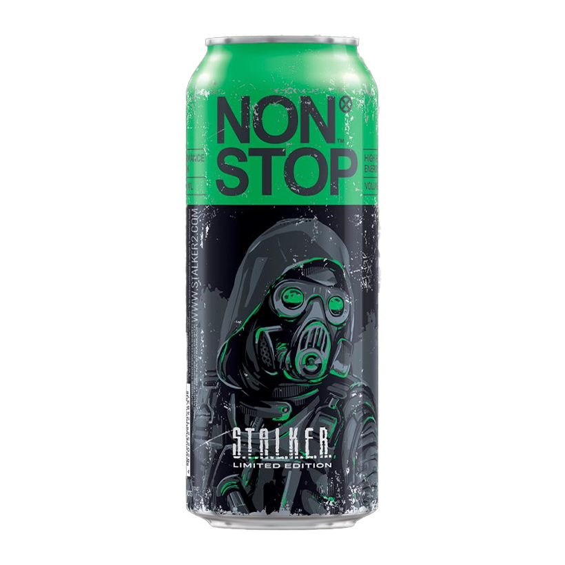 Напій Енергетичний Non Stop Stalker 2 Green 500ml - Retromagaz