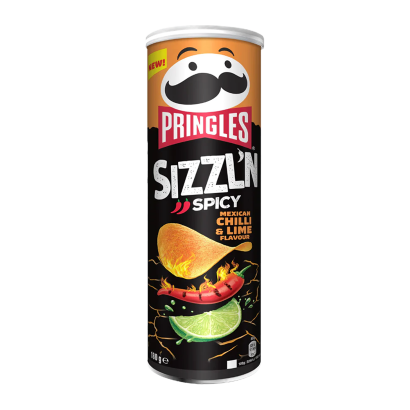 Чіпси Pringles Flame Mexican Chilli & Lime 160g - Retromagaz