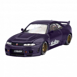 Машинка Premium Kaido House x MiNI GT Nissan Nissan GT-R (R33) Active Carbon R V2 1:64 KHMG163-CH Purple - Retromagaz