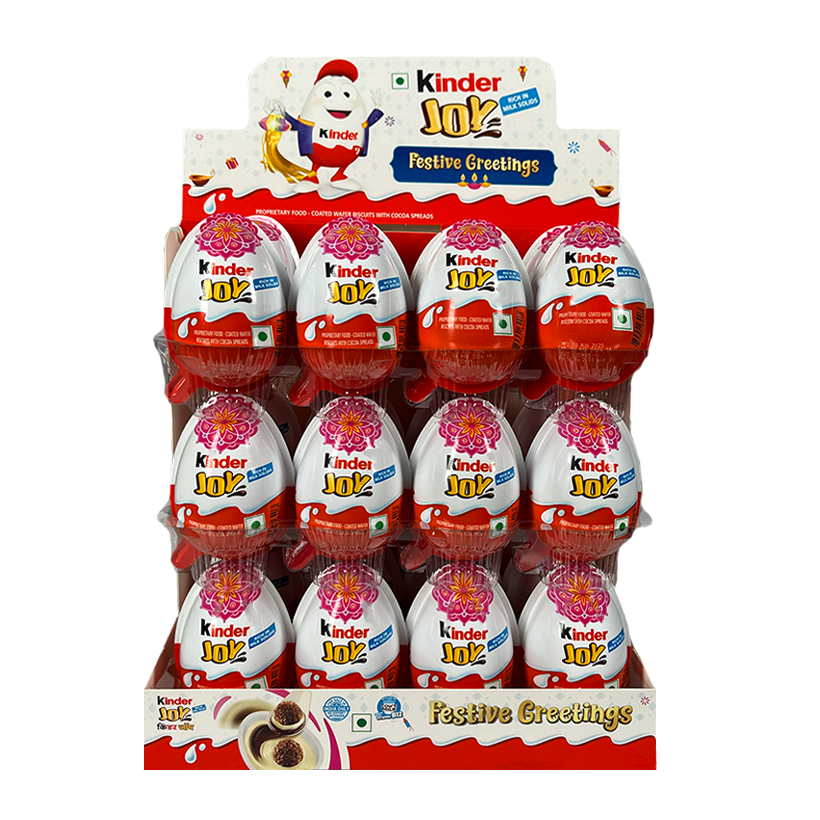 Набор Шоколадное Яйцо 24шт Kinder Joy For Girls Festive Edition 20g - Retromagaz
