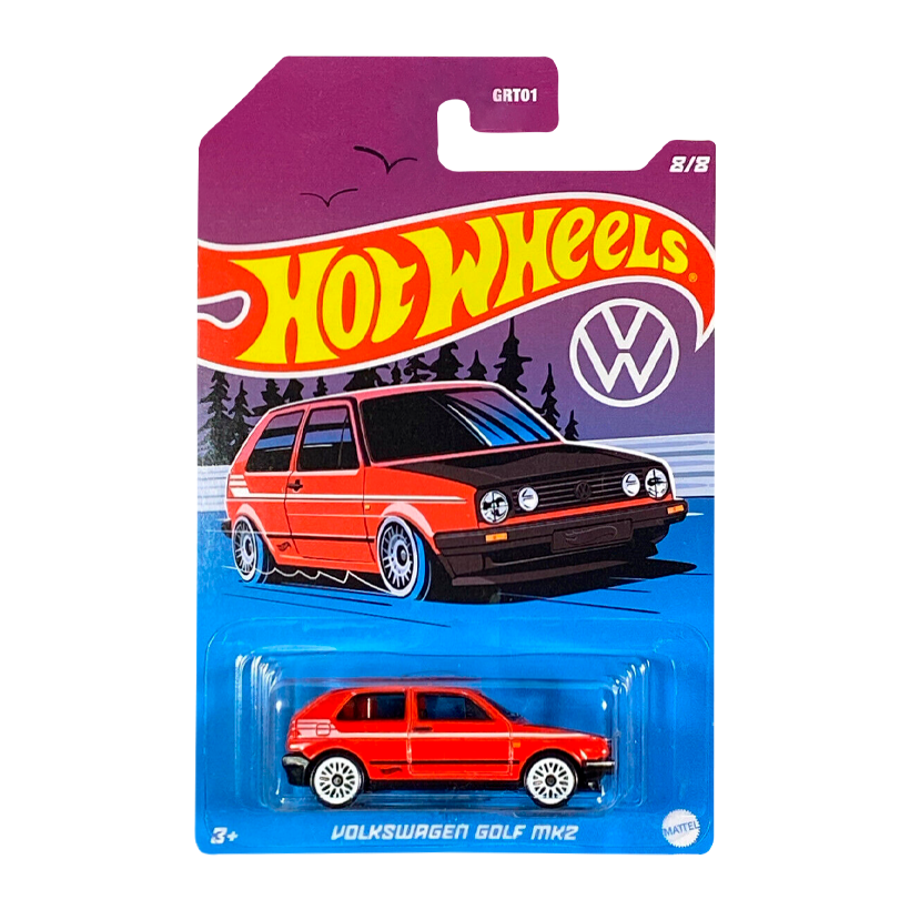 Тематична Машинка Hot Wheels Volkswagen Golf MK2 Volkswagen 1:64 HDH47 Red - Retromagaz