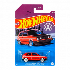 Тематическая Машинка Hot Wheels Volkswagen Golf MK2 Volkswagen 1:64 HDH47 Red