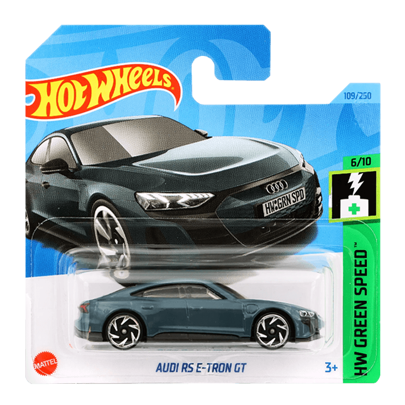 Машинка Базова Hot Wheels Audi RS E-Tron GT Green Speed 1:64 HKH58 Dark Grey - Retromagaz