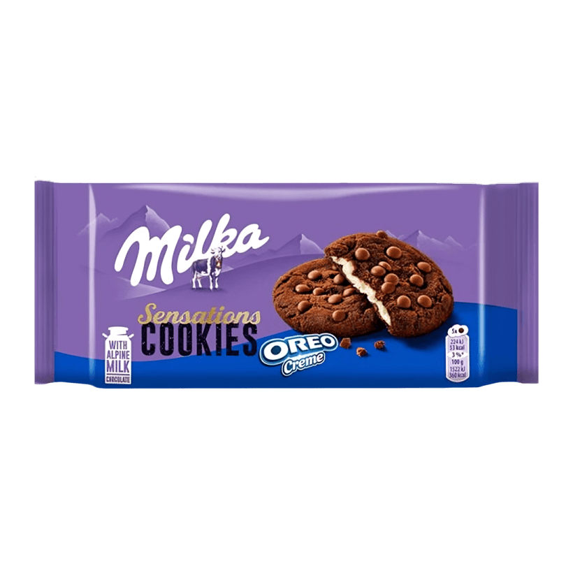 Печенье Milka Sensations Cookies Oreo Creme 156g - Retromagaz