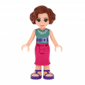 Фігурка Lego Girl Charlotte Magenta Mid Length Skirt Friends frnd091 Б/У