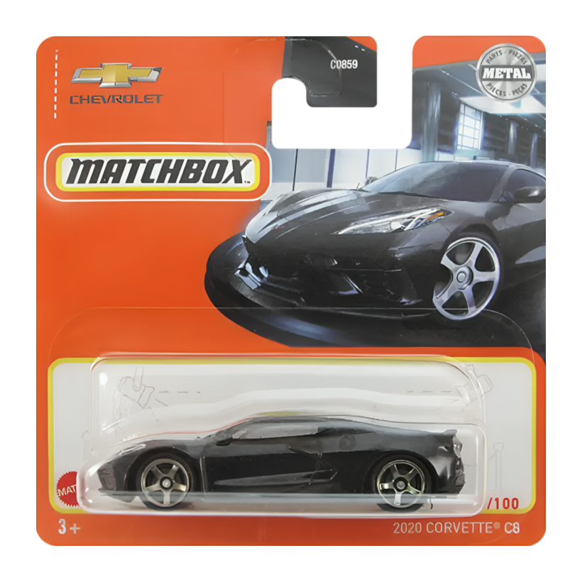 Машинка Велике Місто Matchbox 2020 Corvette C8 Off-Road 1:64 HFR84 Black - Retromagaz
