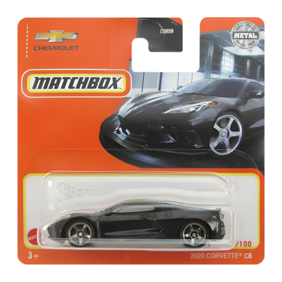 Машинка Большой Город Matchbox 2020 Corvette C8 Off-Road 1:64 HFR84 Black - Retromagaz
