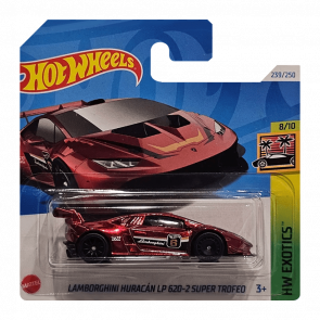 Машинка Базовая Hot Wheels Lamborghini Huracán LP 620-2 Super Trofeo Super Treasure Hunt STH Exotics 1:64 HTF43 Red