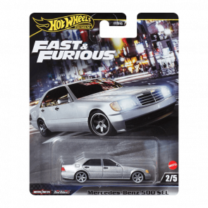 Машинка Premium Hot Wheels Mercedes-Benz 500 SEL Fast & Furious 1:64 HRT94 Grey