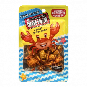 Снеки Xianglahaixie Хрусткі Міні-Краби Crispy Sea Crab Гострі 18g - Retromagaz