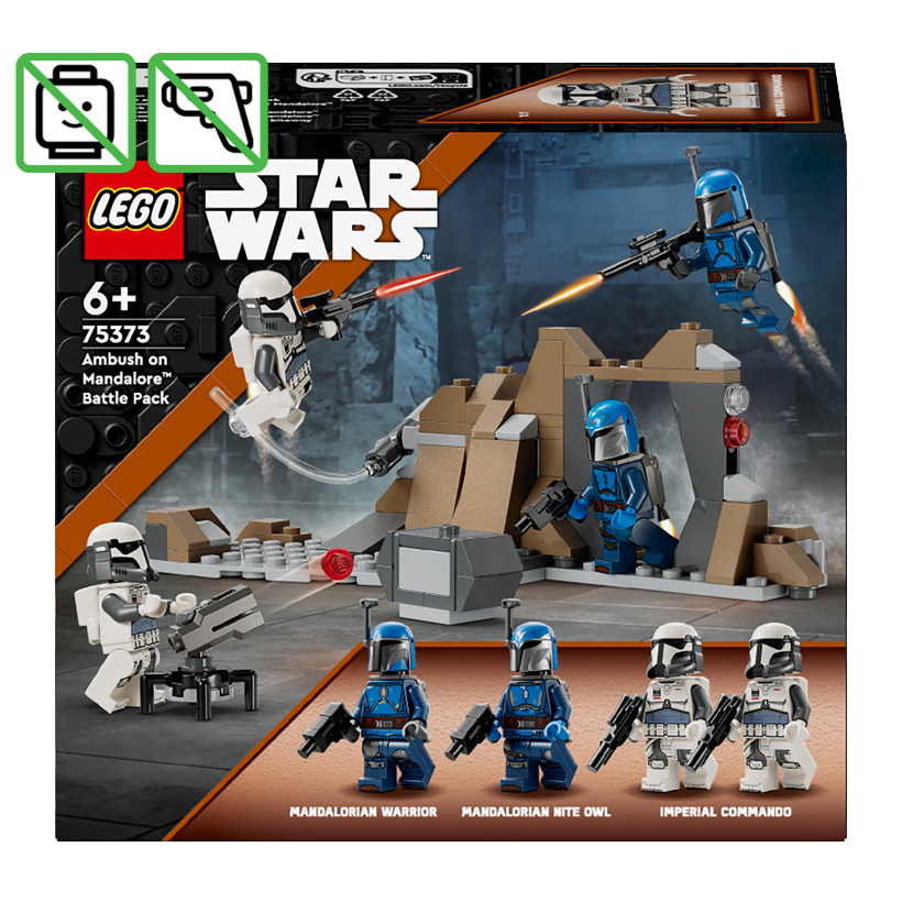 Конструктор Lego Без Фигурок Боевой Комплект Засада на Мандалоре Star Wars 75373 Новый - Retromagaz