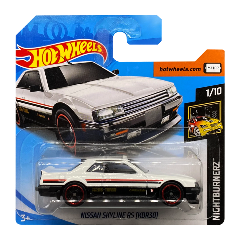 Машинка Базова Hot Wheels Nissan Skyline RS (KDR30) Nightburnerz 1:64 FYD11 White - Retromagaz