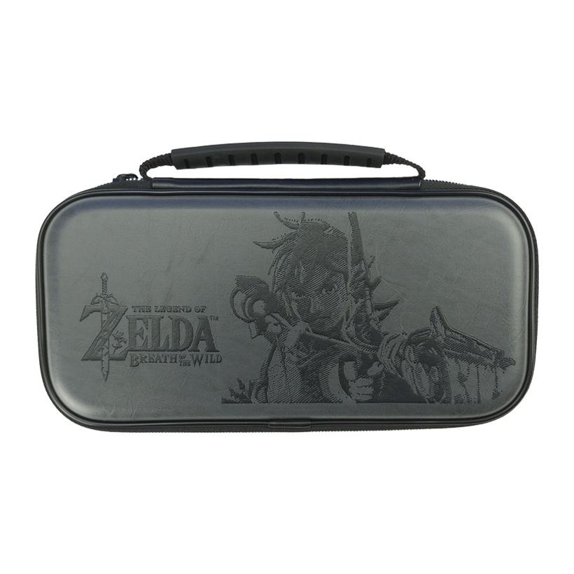 Чохол Твердий Nintendo Switch OLED Model Lite Deluxe Zelda Breath of The Wild Link Travel Case Grey Новий - Retromagaz