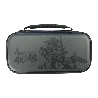 Чохол Твердий Nintendo Switch OLED Model Lite Deluxe Zelda Breath of The Wild Link Travel Case Grey Новий - Retromagaz
