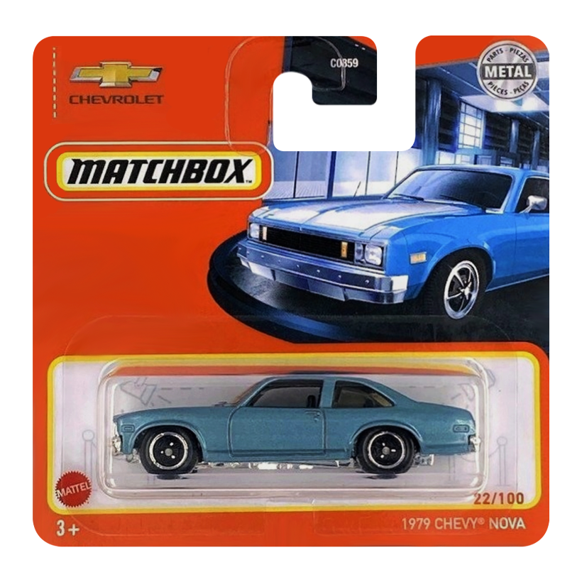 Машинка Велике Місто Matchbox 1979 Chevy Nova Showroom 1:64 GXM28 Blue - Retromagaz