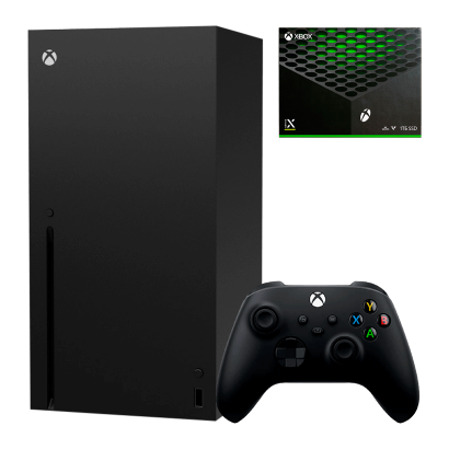 Набір Консоль Microsoft Xbox Series X 1TB Black Б/У  + Геймпад Бездротовий + Коробка - Retromagaz