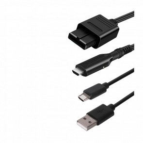 Кабель RMC GameCube SNES N64 HDMI - AV Multi Out Black Новый - Retromagaz