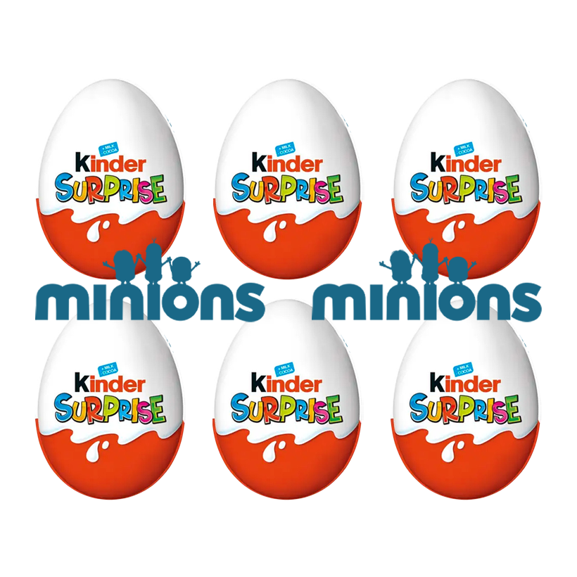 Набір Шоколадне Яйце 6шт Kinder Surprise Minions 20g - Retromagaz