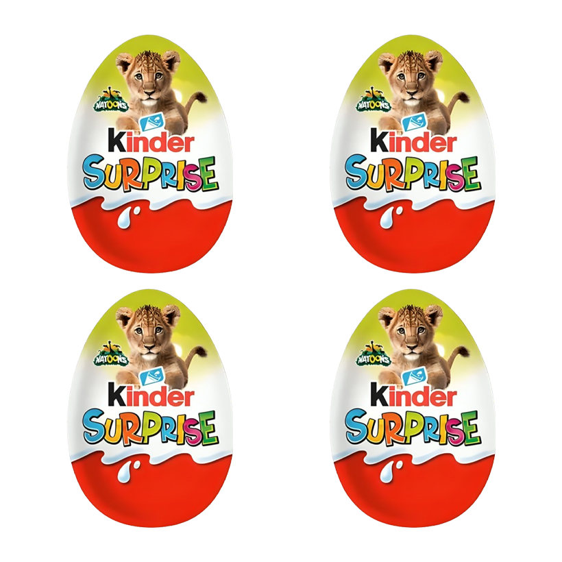 Набор Шоколадное Яйцо 4шт Kinder Natoons 2 20g - Retromagaz