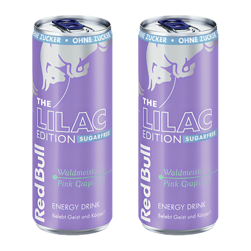 Набір Напій Енергетичний 2шт Red Bull Lilac Edition Sugar Free 250ml - Retromagaz