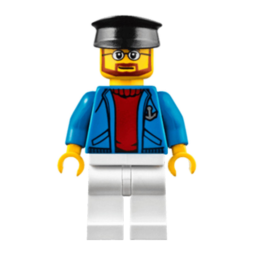 Фигурка Lego Harbor 973pb2060 Ferry Captain City cty0622 1 Б/У - Retromagaz