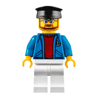 Фігурка Lego Harbor 973pb2060 Ferry Captain City cty0622 1 Б/У - Retromagaz
