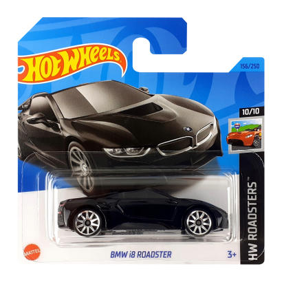 Машинка Базова Hot Wheels BMW i8 Roadster Roadsters 1:64 HKK13 Black - Retromagaz