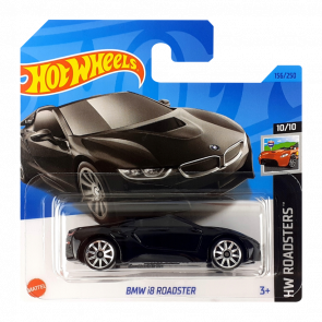 Машинка Базовая Hot Wheels BMW i8 Roadster Roadsters 1:64 HKK13 Black