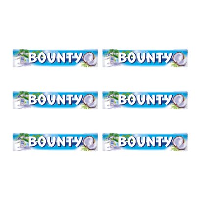 Набор Батончик Bounty с Мякотью Кокоса в Молочном Шоколаде 57g 6шт - Retromagaz