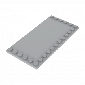 Плитка Lego Studs on Edges Модифицированная 6 x 12 6178 4211836 Light Bluish Grey Б/У