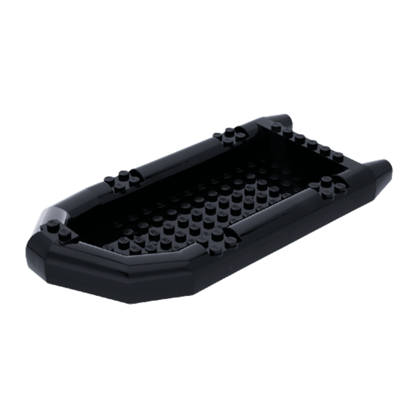 Для Судна Lego Основа Rubber Raft Large 21 x 10 x 3 62812 4579149 6139318 Black Б/У - Retromagaz