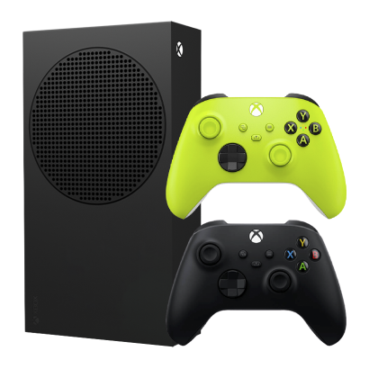 Набор Консоль Microsoft Xbox Series S 1TB Carbon Black Новый  + Геймпад Беспроводной Controller Electric Volt - Retromagaz