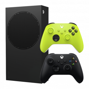 Набір Консоль Microsoft Xbox Series S 1TB Carbon Black Новий  + Геймпад Бездротовий Controller Electric Volt - Retromagaz
