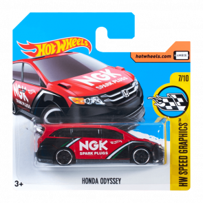 Машинка Базова Hot Wheels Honda Odyssey NGK Speed Graphics 1:64 DTX63 Red